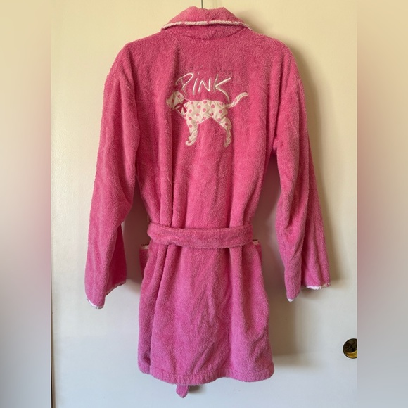 Pink Victoria’s Secret Robe Y2K M/L RARE - Picture 3 of 6